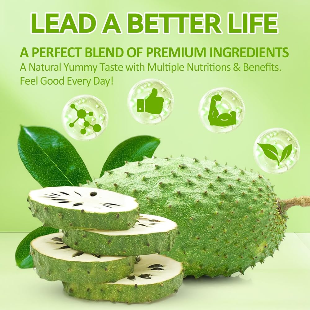 Totaria Soursop Gummies Sea Moss Gummies 047 Natural Sugar Free Flavor