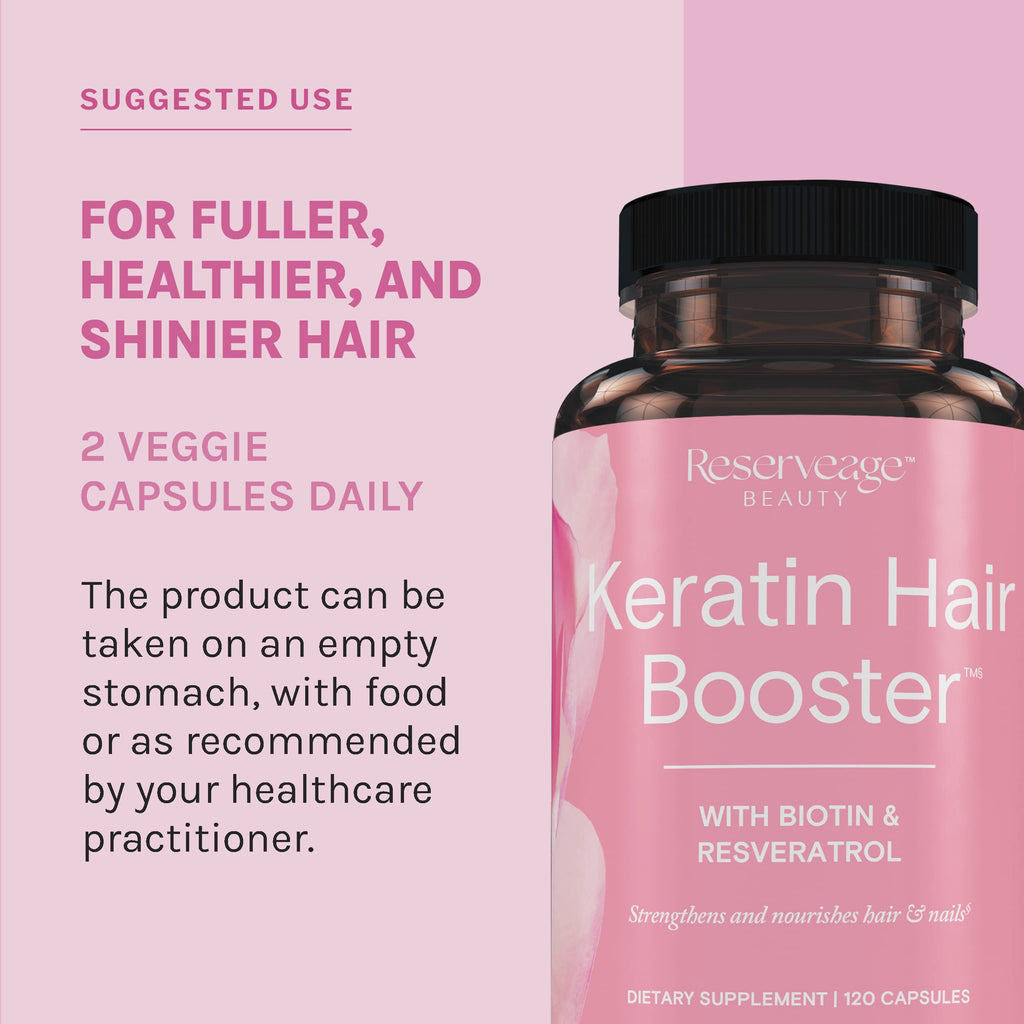 Reserveage Beauty Keratin Hair Booster - 120 Capsules - image 5