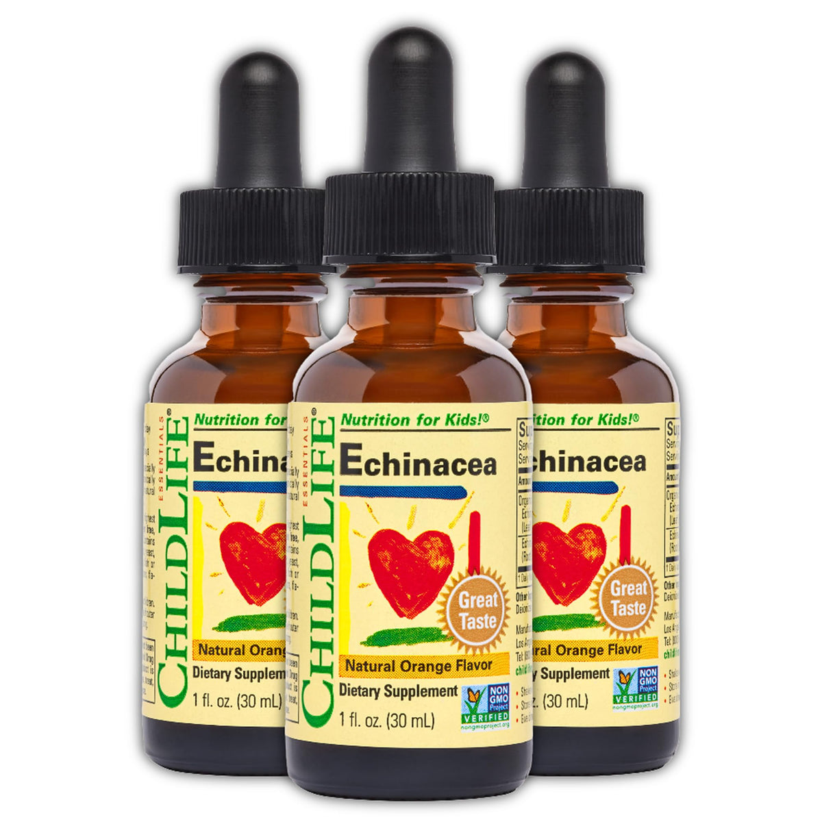 ChildLife Essentials Echinacea for Kids Orange - 3 x 1 Fl Oz