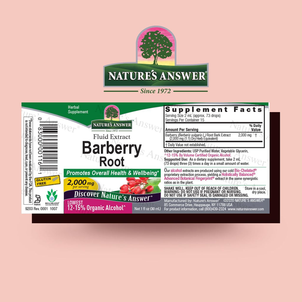 Nature's Answer Barberry Root Extract Liquid - 1 Fl Oz - image 2