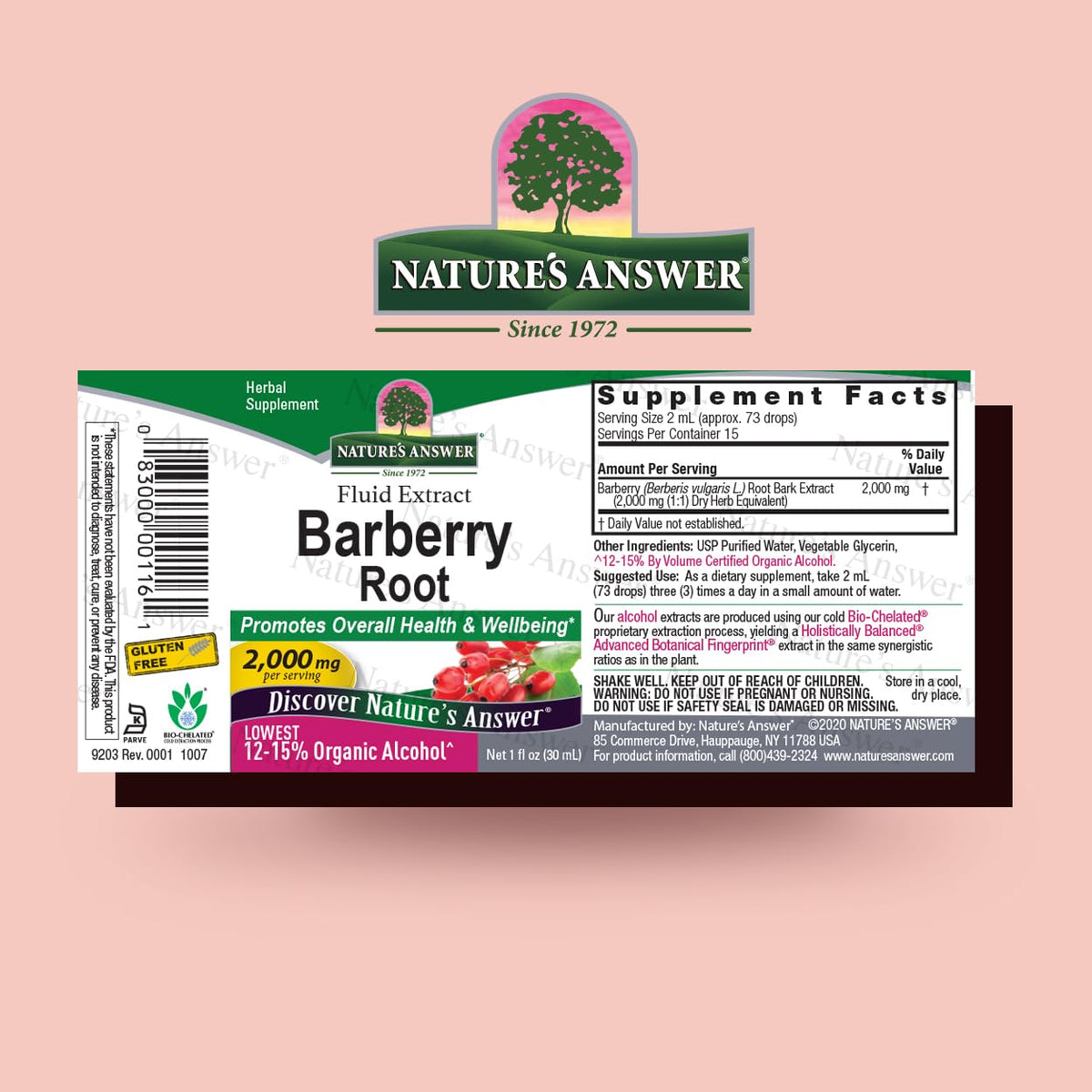 Nature's Answer Barberry Root Extract Liquid - 1 Fl Oz - image 2