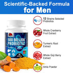 CFUKING Probiotics for Men 500 Billion CFUs 12 Strains - 120 Capsules - image 5