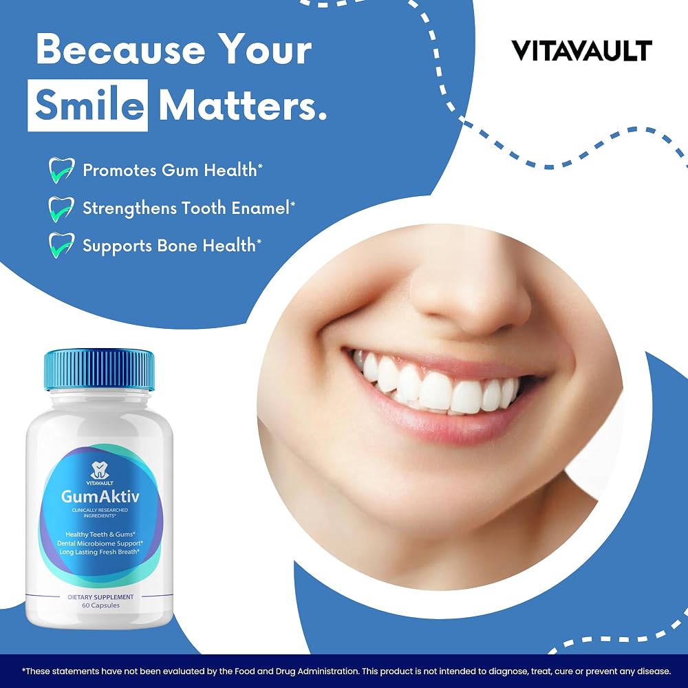 Vitavault GumAktiv Capsules Dental & Gum Health - 300 Capsules - image 5