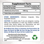 Best Naturals L-Methionine 500 mg - 120 Vegetarian Capsules - image 2