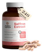 Mother Nutrient Saffron Extract Supplement 88.5mg - 240 Vegetarian Capsules
