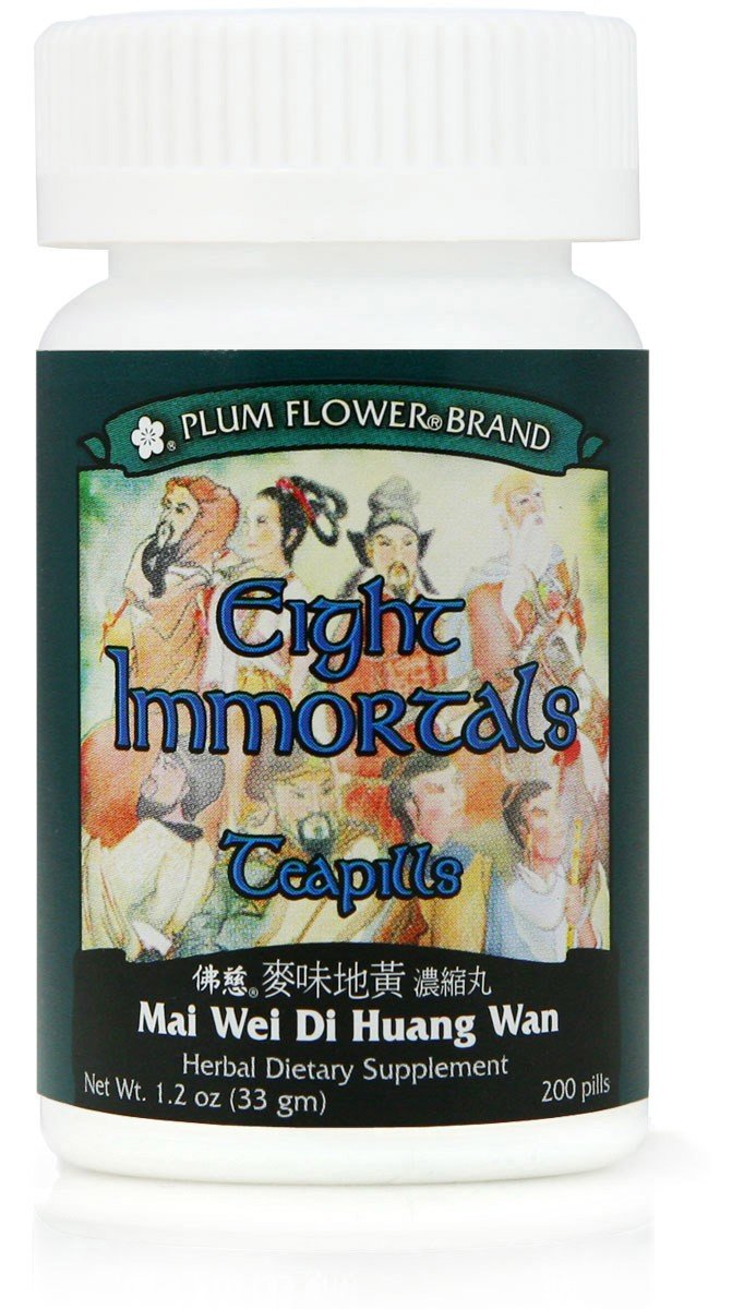 Plum Flower Eight Immortals Teapills (Mai Wei Di Huang Wan) - 200 ct