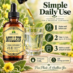 HERBALICIOUS Mullein Drops for Lungs Organic Lung Cleanse - 4 Fl Oz - image 4