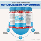 rize labs Ultra Max Keto ACV Gummies for Weight Loss - 60 Gummies - image 3