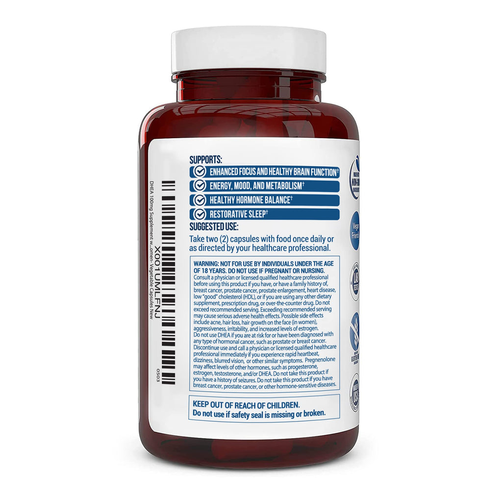 Truevantage DHEA 100 mg + Pregnenolone 60 mg Capsules - 60 Count - image 4