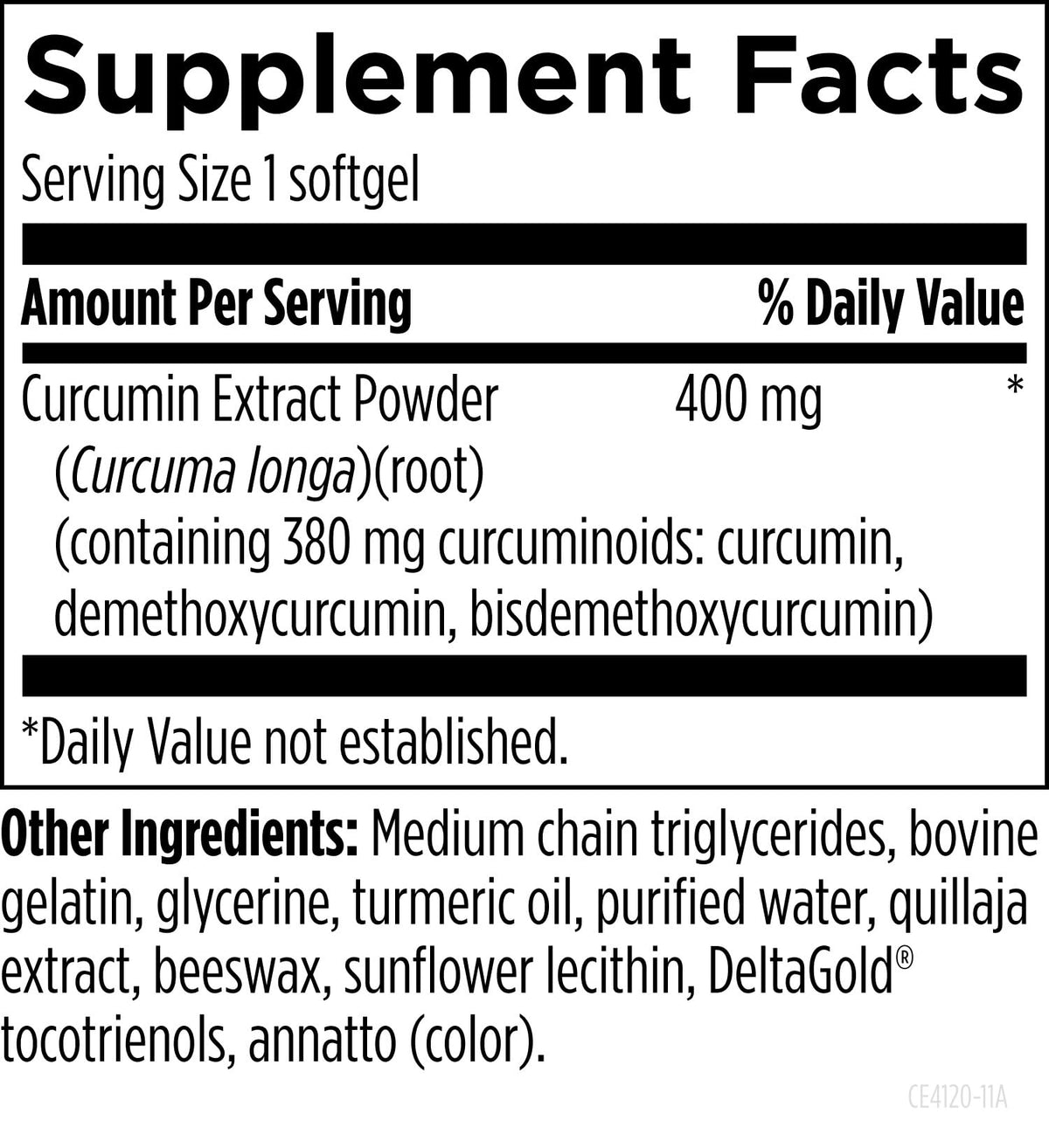 Designs for Health Curcum-Evail 400 Turmeric Curcumin - 120 Softgels - image 3