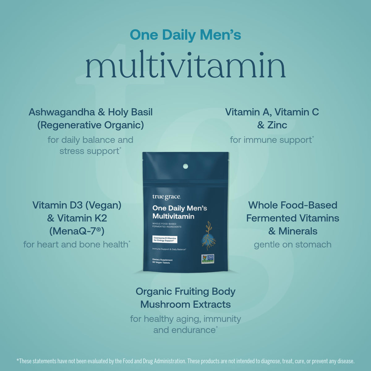 True Grace One Daily Men’s Multivitamin Fermented Minerals