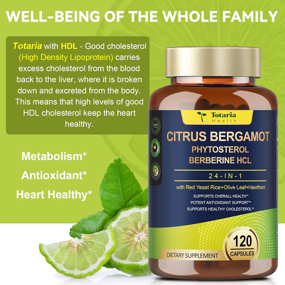 Totaria Citrus Bergamot Supplement for High Cholesterol - Italian - image 5