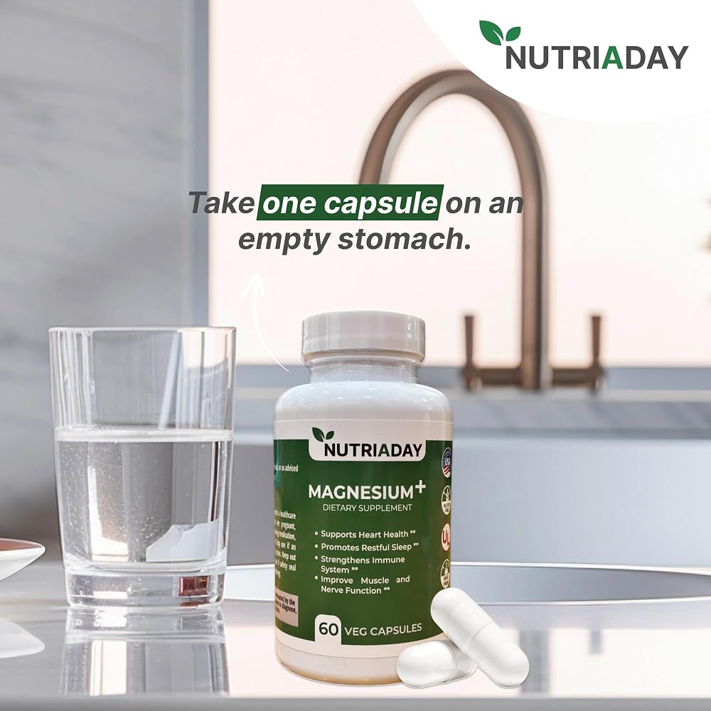 Nutriaday Magnesium Glycinate Sleep & Stress Support - 60 Capsules - image 4