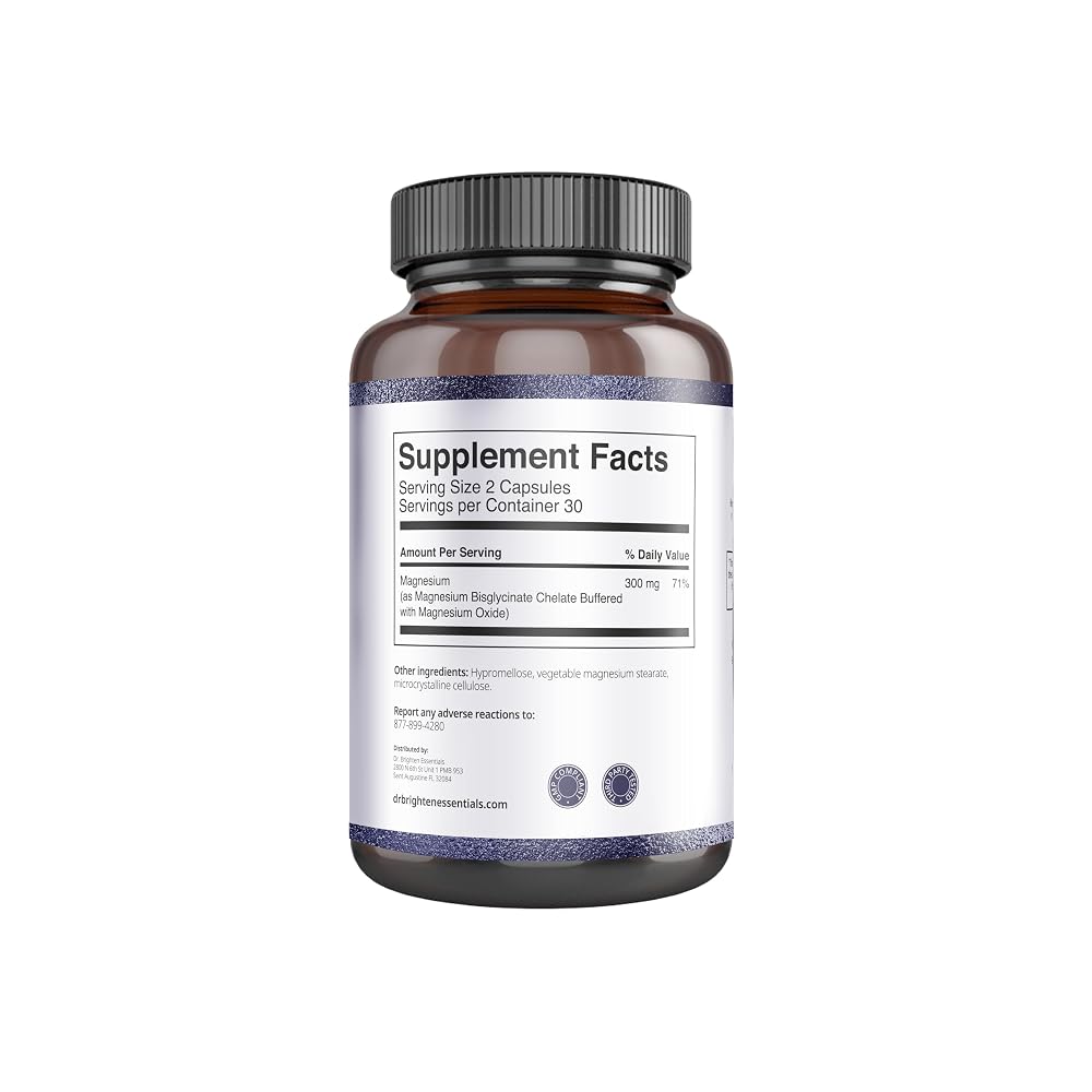Dr. Brighten Magnesium Plus Bi-glyncinate 150 mg - 60 Capsules - image 2