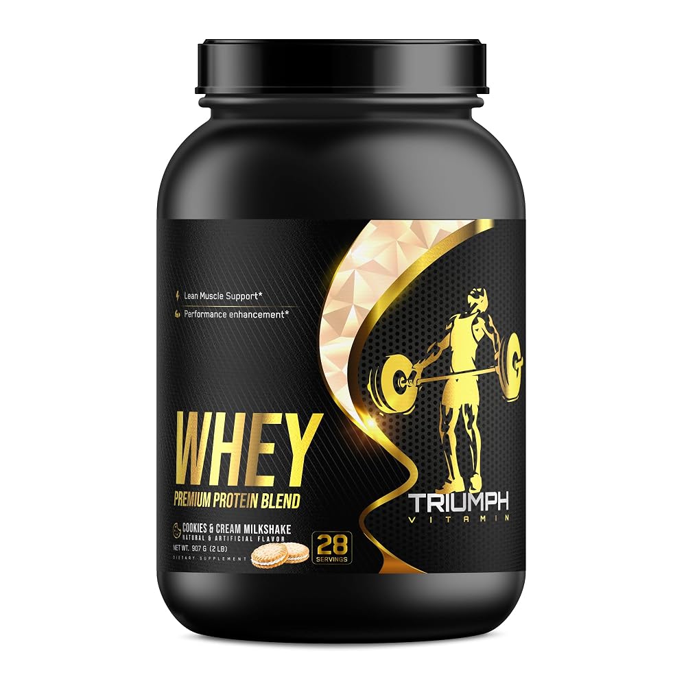 TRIUMPH VITAMIN Whey Premium Protein Blend Cookies & Cream - 5 lbs - image 2