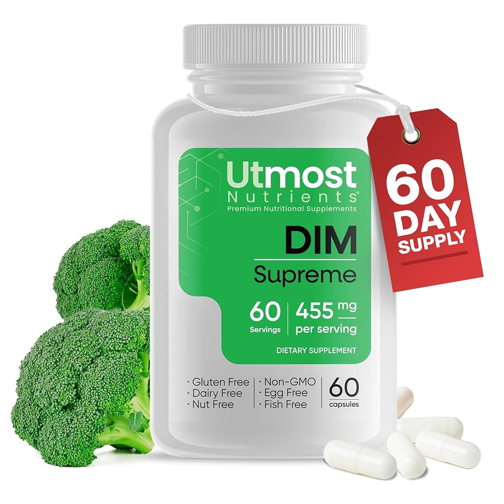 Utmost Nutrients DIM Supplement for Women 455 mg - 60 Capsules