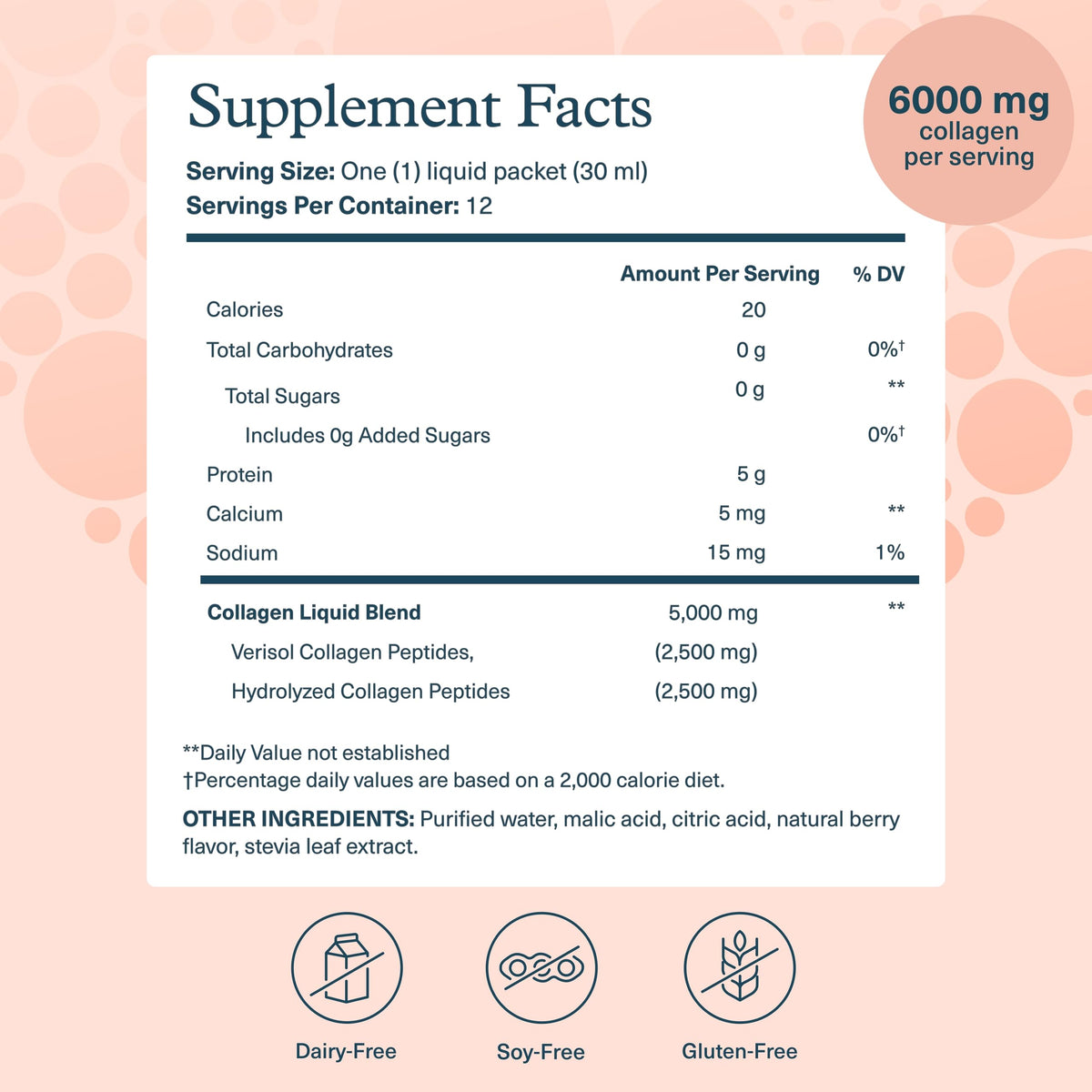 Youtheory Collagen Liquid 5000 mg Berry Flavor - 12 Pack - image 2