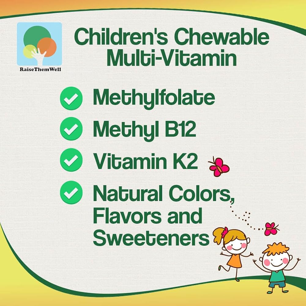 Raise Them Well Kids Immunity Chewable with C, D3, K2 & Zinc - 60 Tablets - image 4