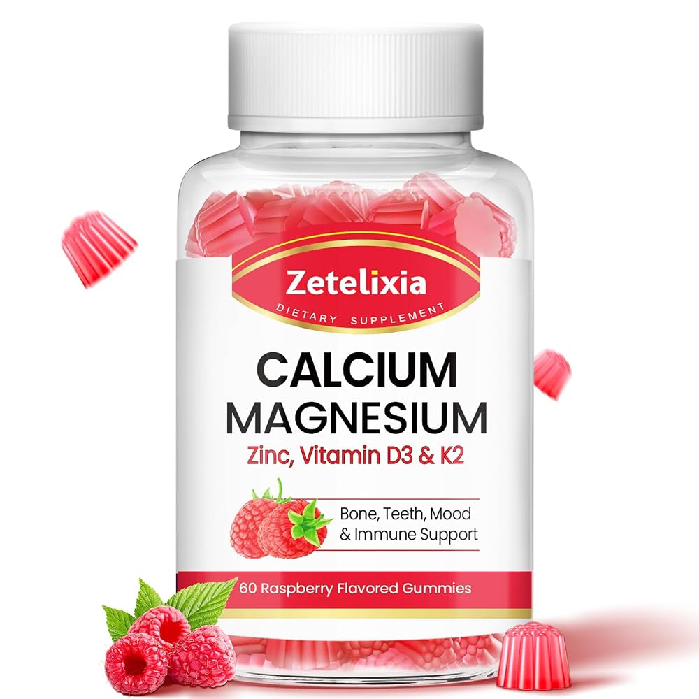 Zetelixia Sugar Free Calcium Magnesium Zinc Gummies