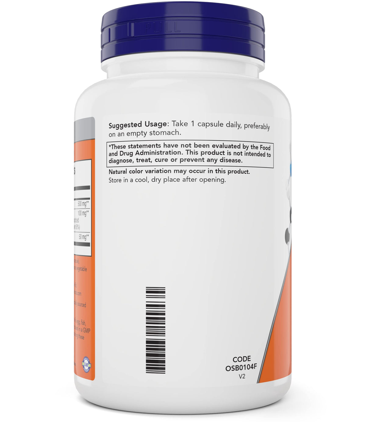 NOW Foods Glutathione 500 mg - 100 Vegetarian Capsules - image 3