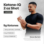 Ketone-IQ Caffeine Ketone Shots for Focus, Clean Energy, Endurance