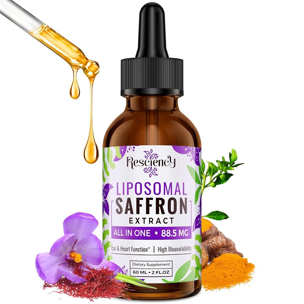 Resciency Saffron Supplements - 88.5 mg Saffron Extract Better