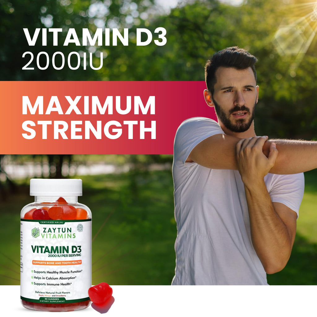 Zaytun Halal Vitamin D3 2000 IU Gummies