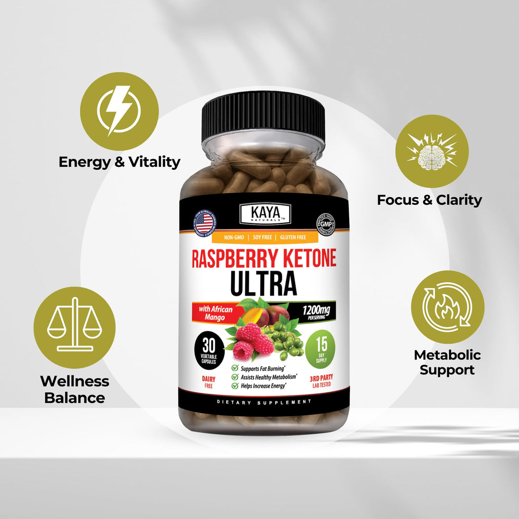 Kaya Naturals Raspberry Ketone Weight Loss Supplement