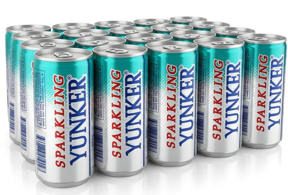 Yunker Sparkling CoQ10 Energy Drink - 20 Cans