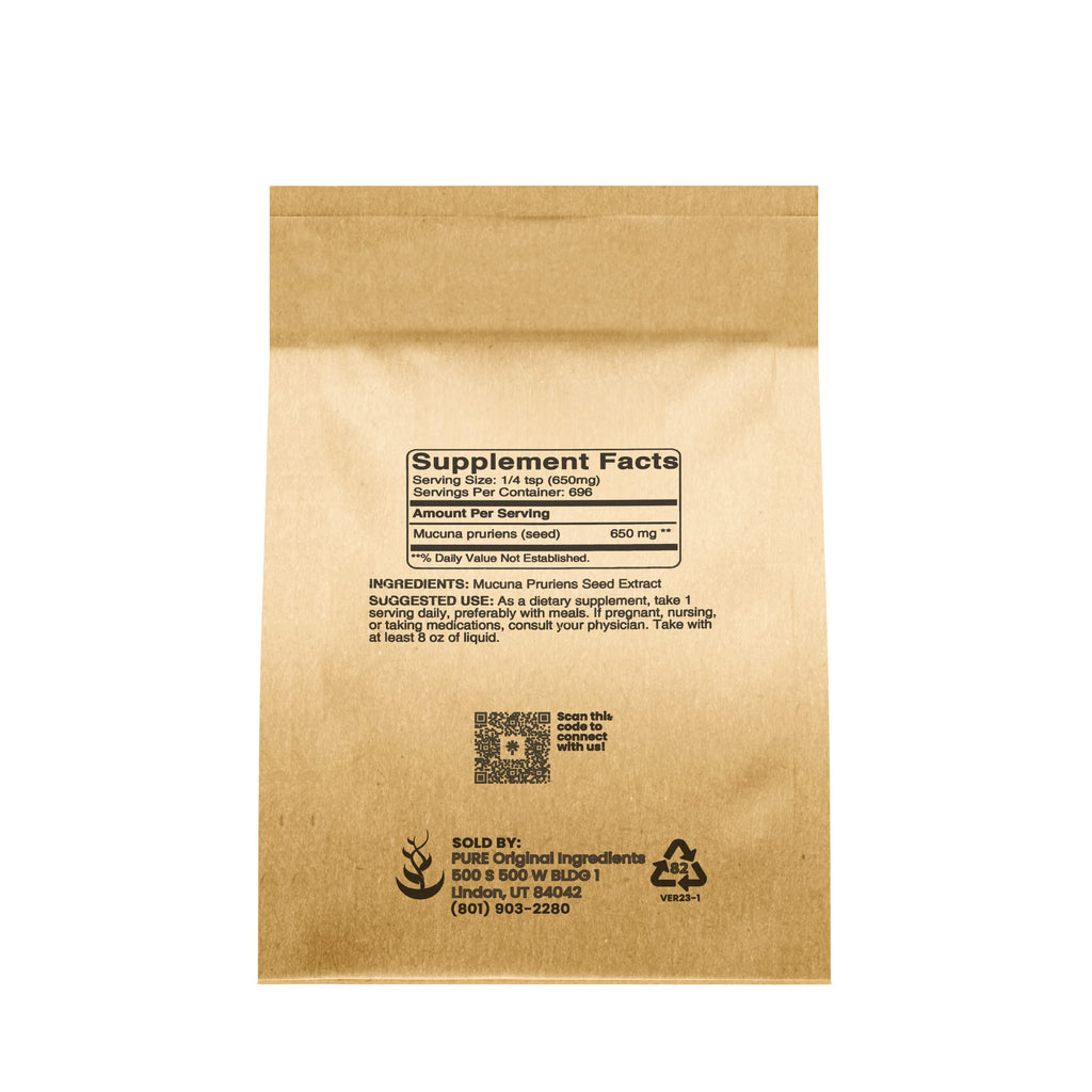 Pure Original Ingredients Mucuna Pruriens Extract Powder - 1 Lb - image 2