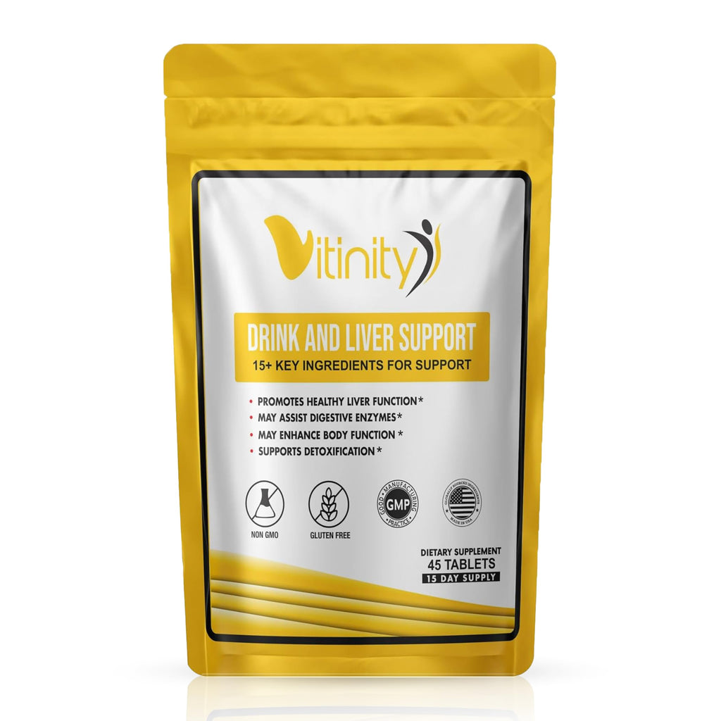 VITINITY Anti-Alcohol Drink Support & Cleanse Supplements - Craving