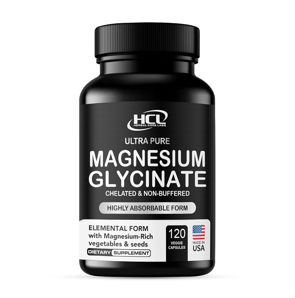 HCL Herbal Code Labs Magnesium Glycinate 350mg - 120 Capsules