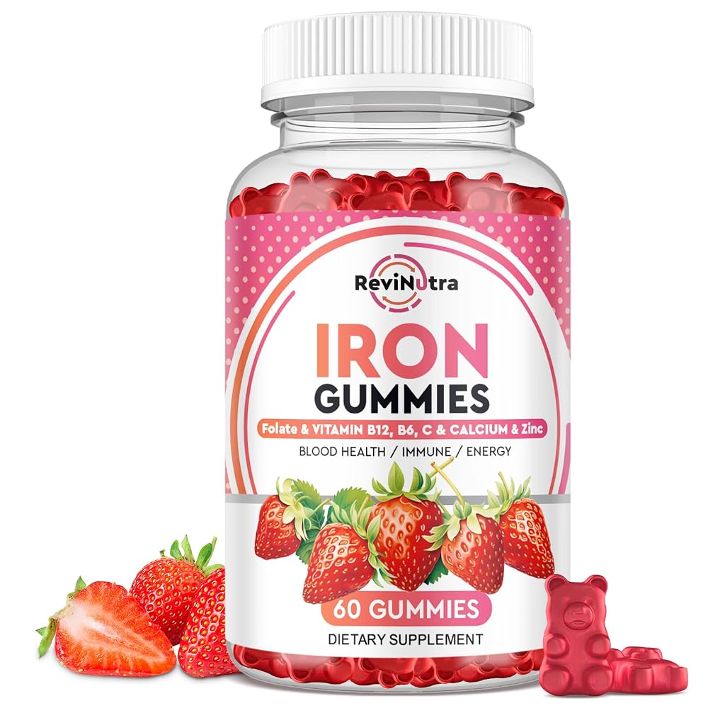 ReviNutra Iron Gummies,Iron Supplement for Women, Men & Kids-Futi-G1-1