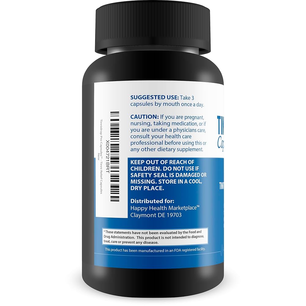 Happy Health Marketplace Tinnidrop Pro Tinnitus Relief - 90 Capsules - image 3