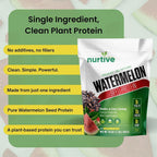 NURTIVE Watermelon Seed Protein Powder - 21 Servings - image 4