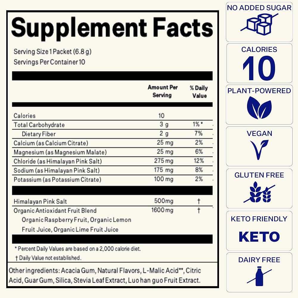 Blueshift Electrolytes Natural Hydration Powder Sticks - 10 Pack - image 5