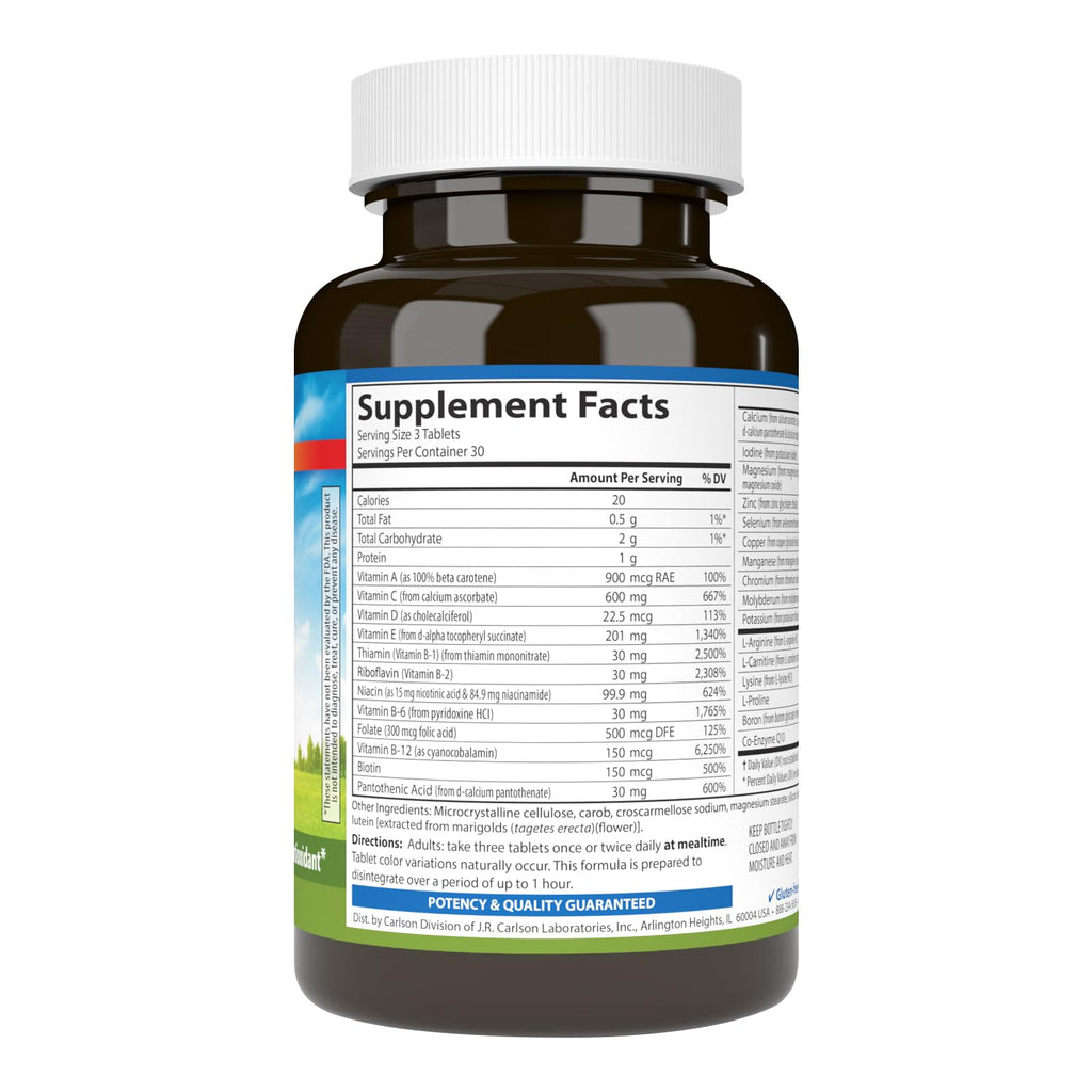 Carlson Cardio Complete Advanced Multivitamin - 90 Tablets - image 2
