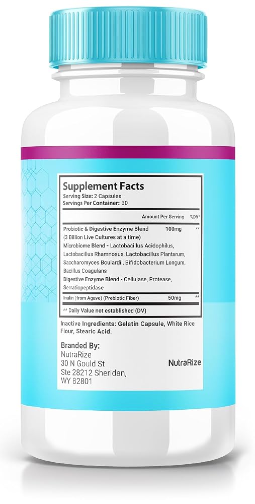 NutraRize Gut Vita Digestive Wellness Capsules - 180 Count - image 2