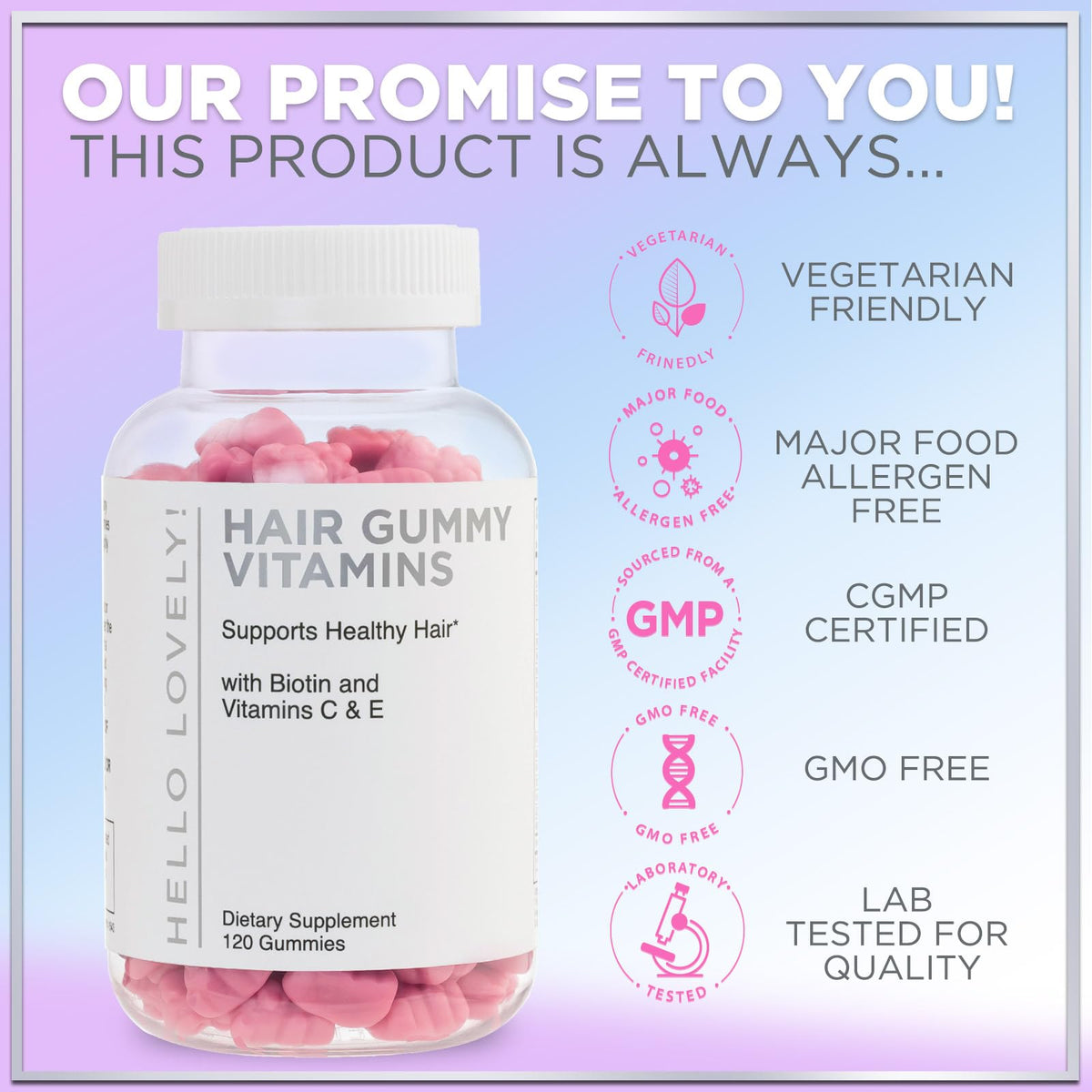 Hello Lovely! Hair Vitamin Gummy - Advanced Hair