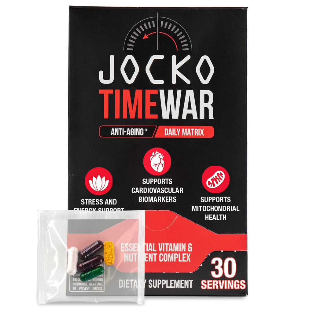 Jocko Fuel Time War Longevity Men's Multivitamin - 30 Servings