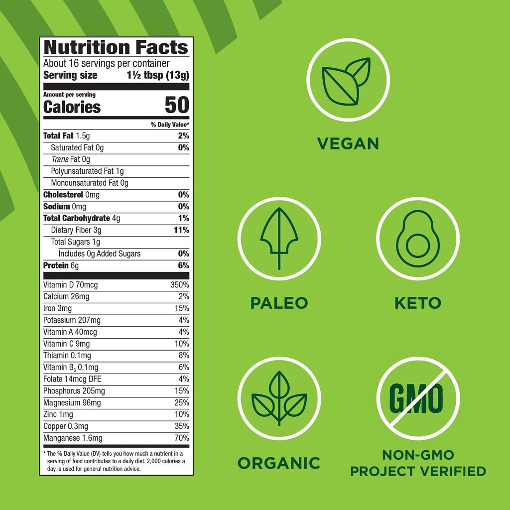 Manitoba Harvest Organic Hemp & Supergreens Powder - 7.5 oz - image 6