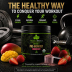 Organic Muscle Pre-Workout Powder Strawberry Mango - 20 Servings - image 5