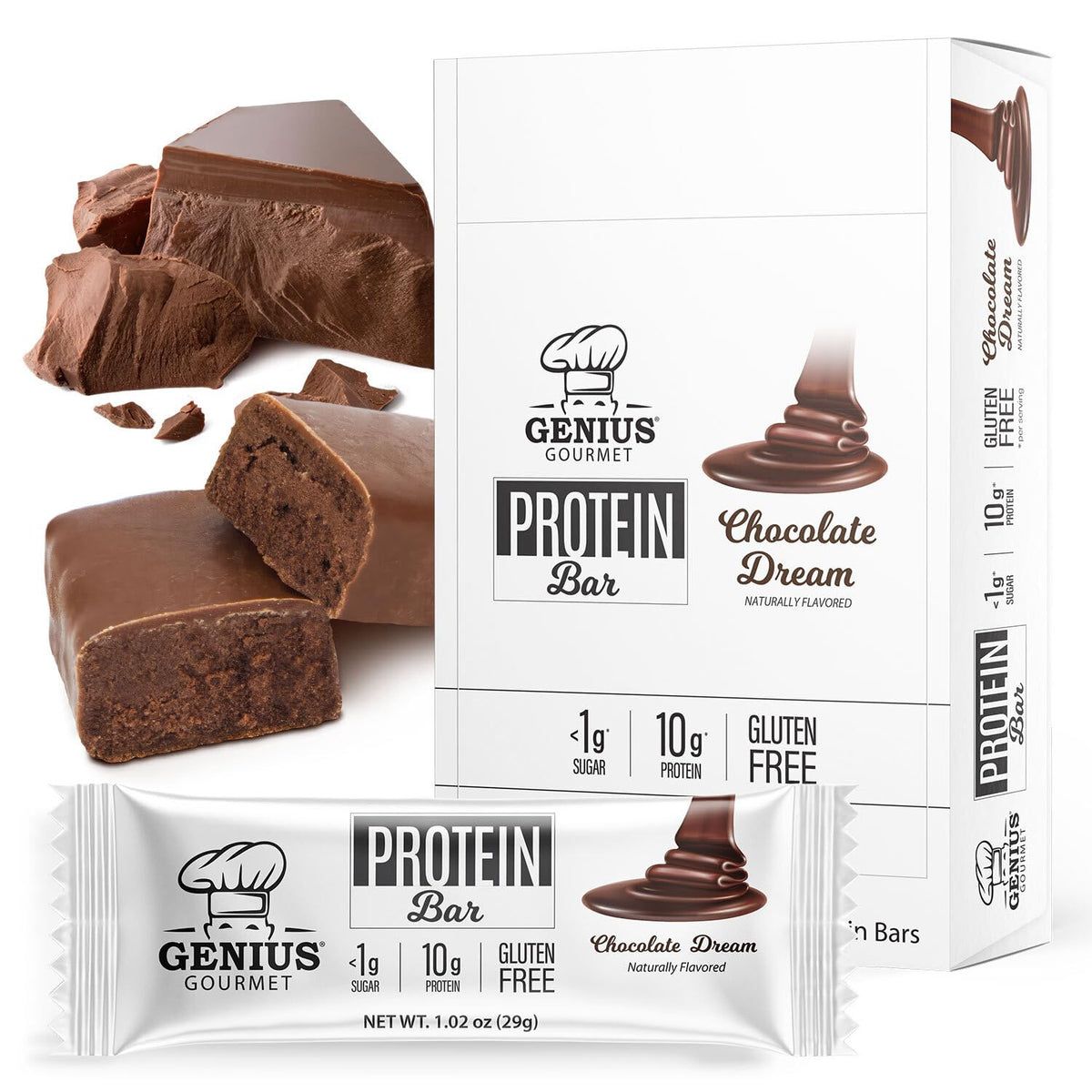 Genius Gourmet Gluten Free Keto Protein Bar