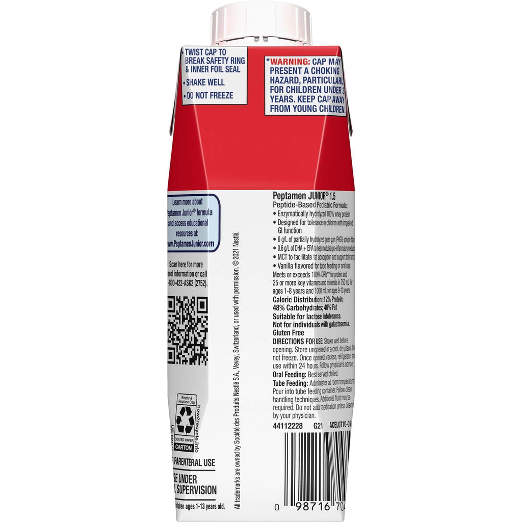 Peptamen Junior 1.5 Dense Tube Feeding Formula Vanilla - 24 x 8.45 Fl Oz - image 3