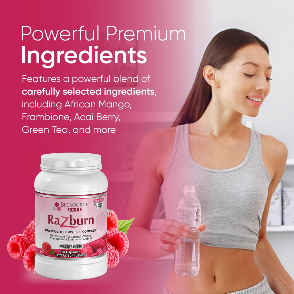 BioSource Labs Razburn Weight Management Supplement - 60 Capsules - image 5