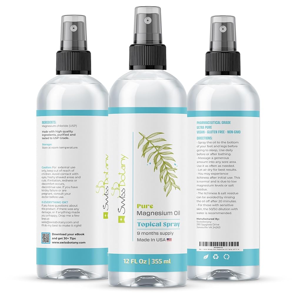 Swiss Botany Pure Magnesium Oil Spray for Sleep - 12 fl oz - image 9