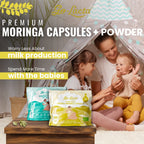 Go-Lacta Organic Moringa Capsules and Powder Bundle - 180 Capsules - image 3