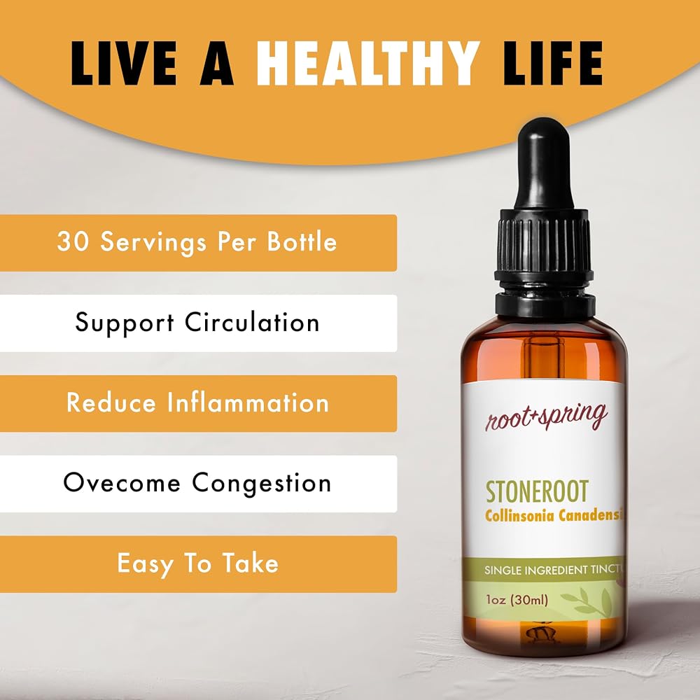 root + spring Stoneroot Concentrate with Dropper - Collinsonia