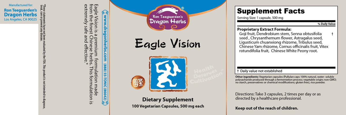 Dragon Herbs Eagle Vision Capsules - 100 Capsules - image 2
