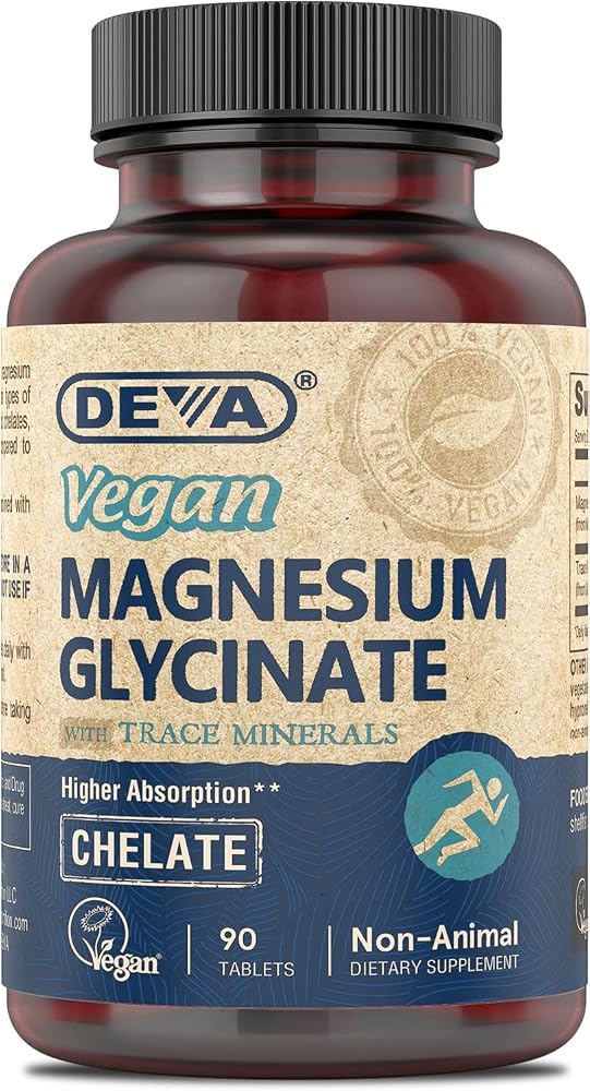 Deva Vegan Magnesium GLYCINATE 90 Tablets